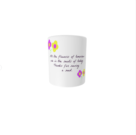 Seeds Ceramic Mug - Microwave and Dishwasher Safe -Mugs