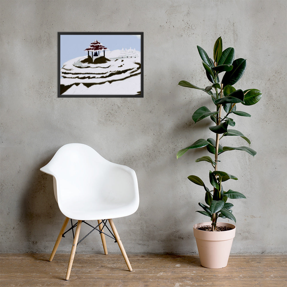 Refuge Hill Framed photo paper poster