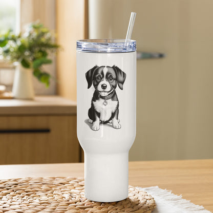 Poochy Travel mug with a handle