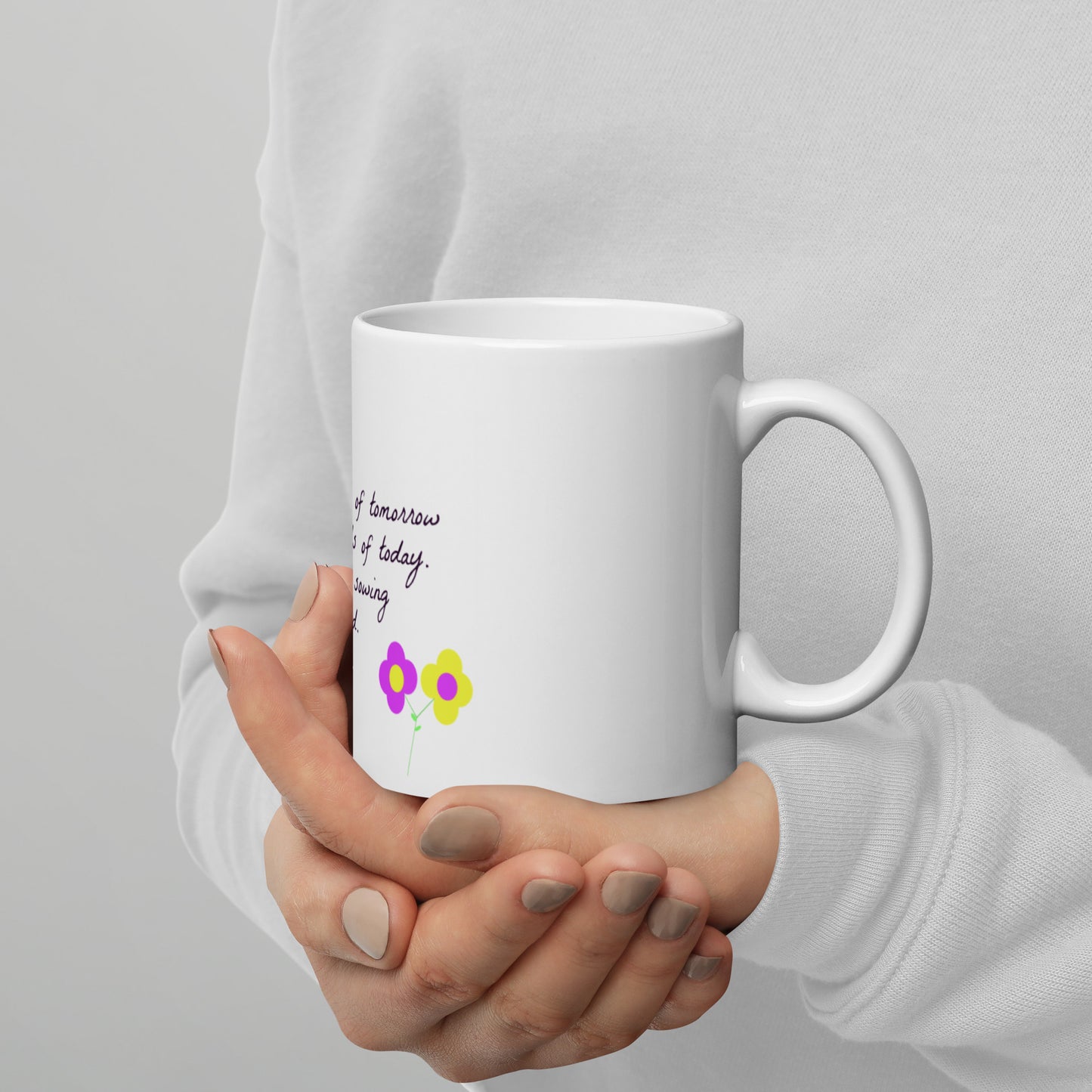 Seeds Ceramic Mug - Microwave and Dishwasher Safe -Mugs